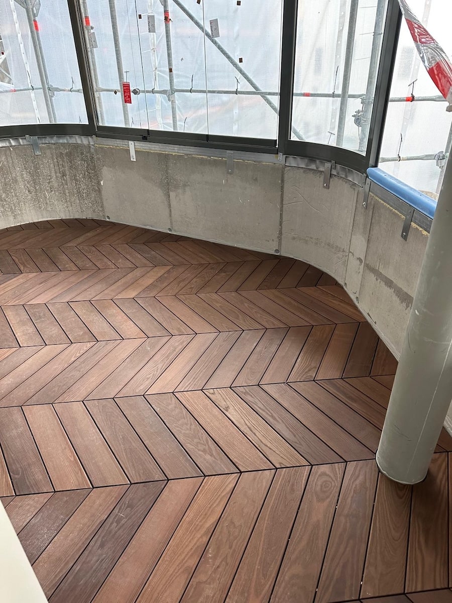 Parkett World Specialisti Legno Progetto Decking Esterno Balcone Posa Spina