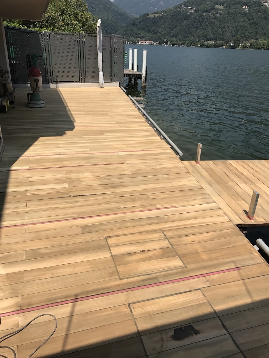 Parkett World Specialisti Legno Progetto Decking Esterno Passerella Lago