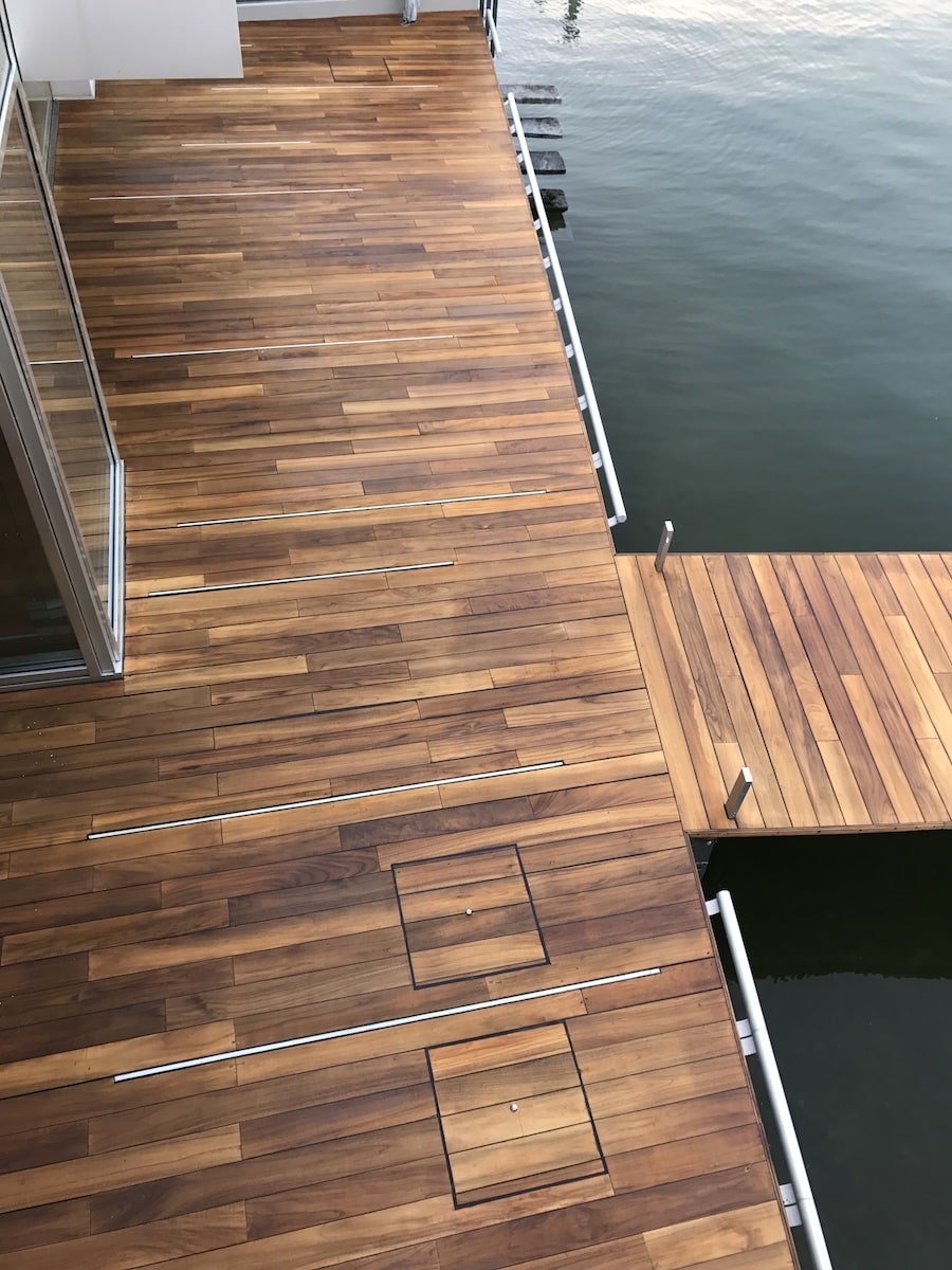 Parkett World Specialisti Legno Progetto Decking Esterno Passerella Lago