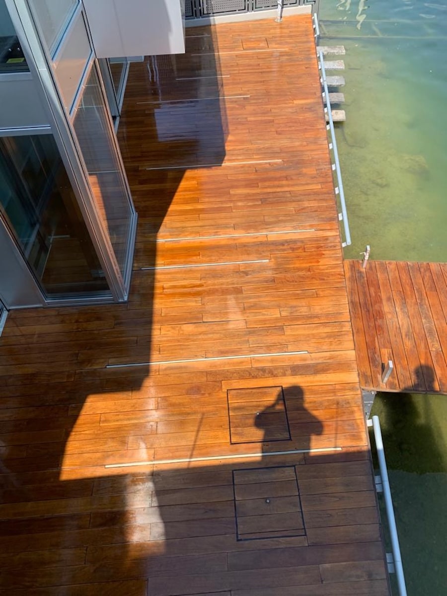 Parkett World Specialisti Legno Progetto Decking Esterno Passerella Lago